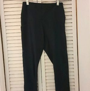 90 Degree || Black Crop Leggings